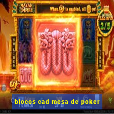 blocos cad mesa de poker